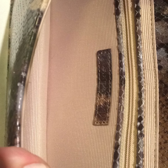 Lord & Taylor snake print small clutch - Picture 3 of 3